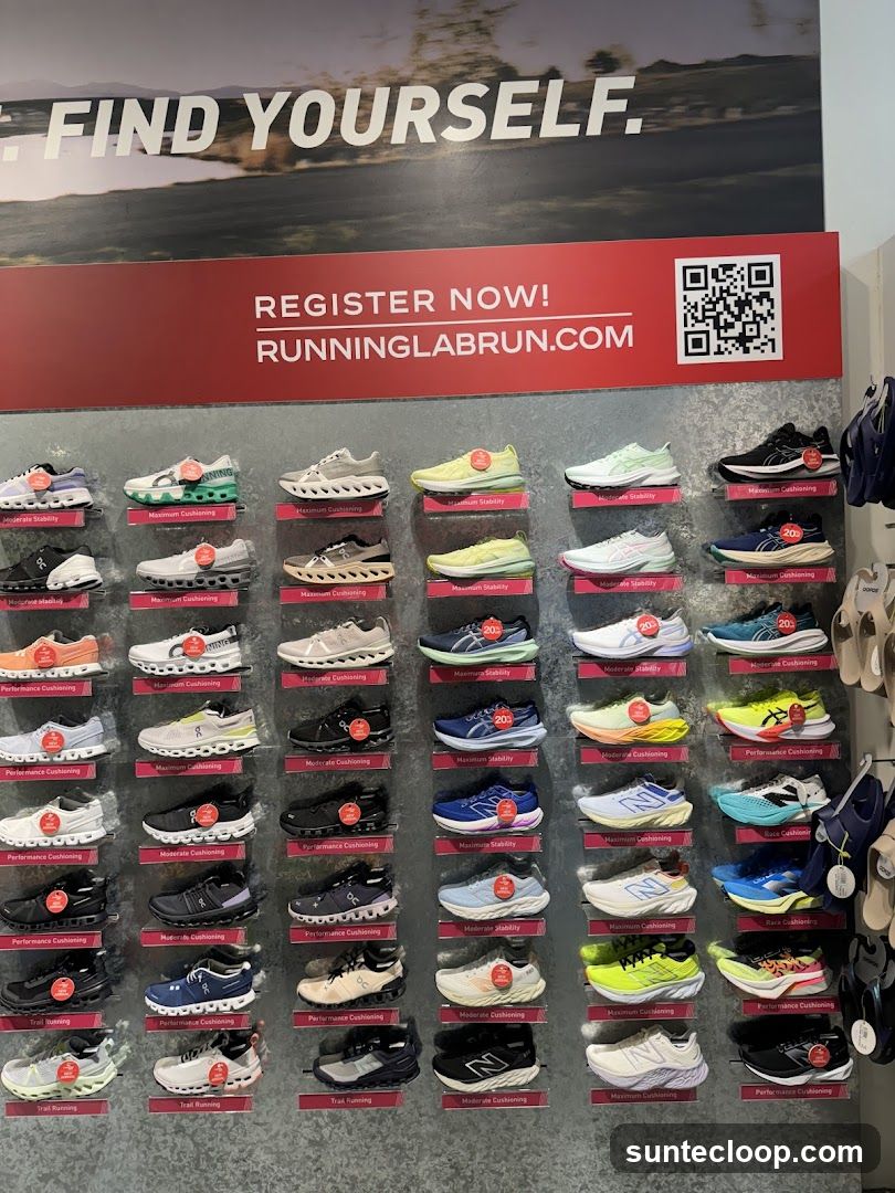 Running Shoe Display