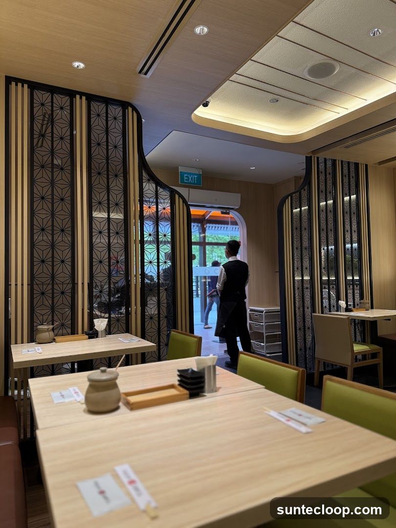 Restaurant Interior with Japanese Design Elements