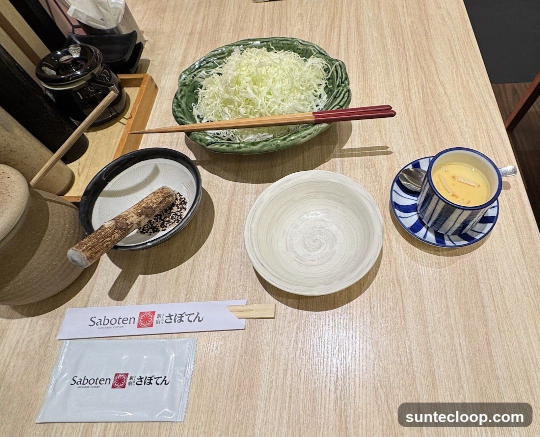 Table Setting with Food