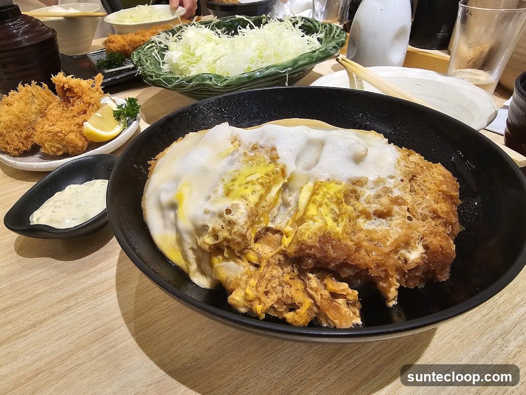 Katsu Don with Side Dishes