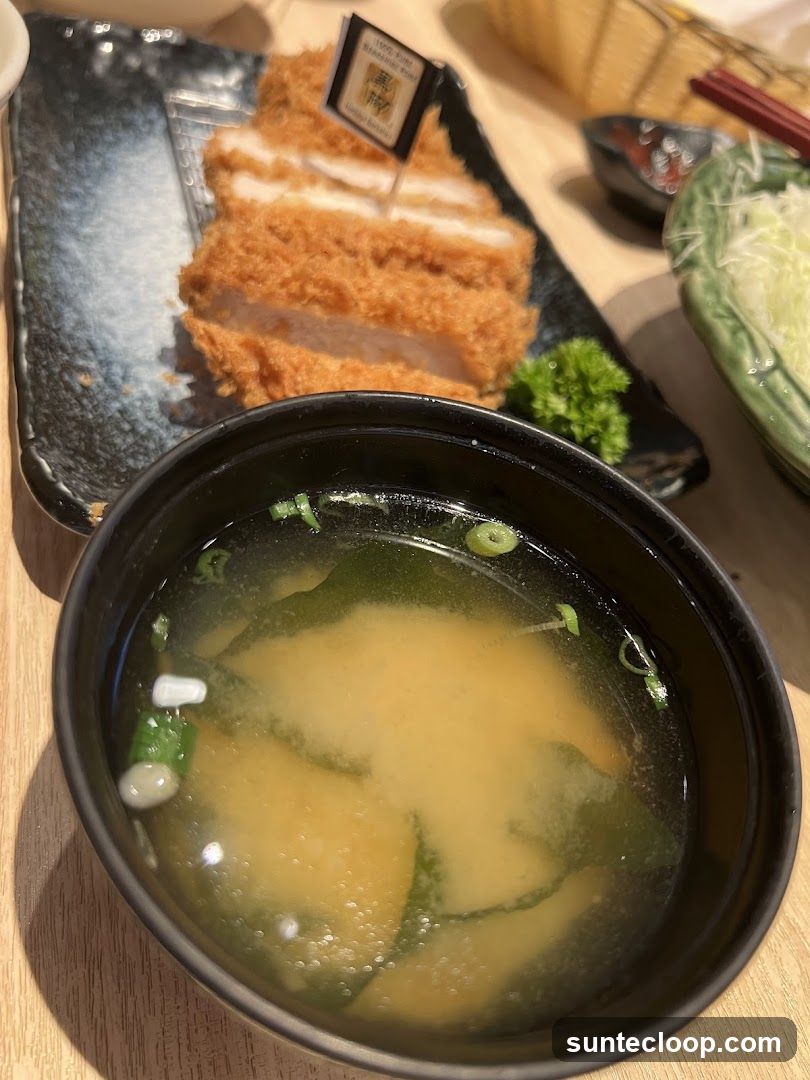 Tonkatsu and Miso Soup