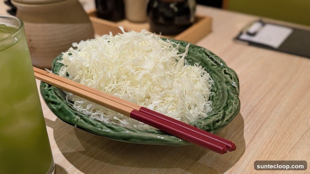 Shredded Cabbage with Chopsticks