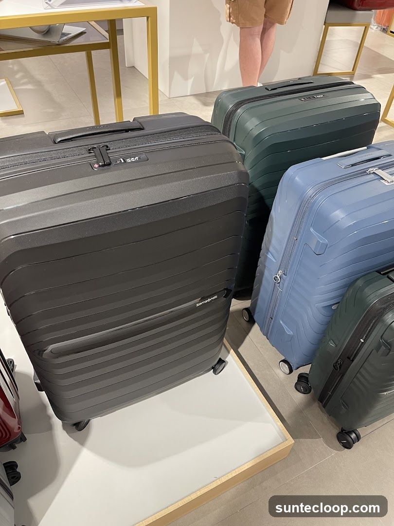 Samsonite Luggage Display