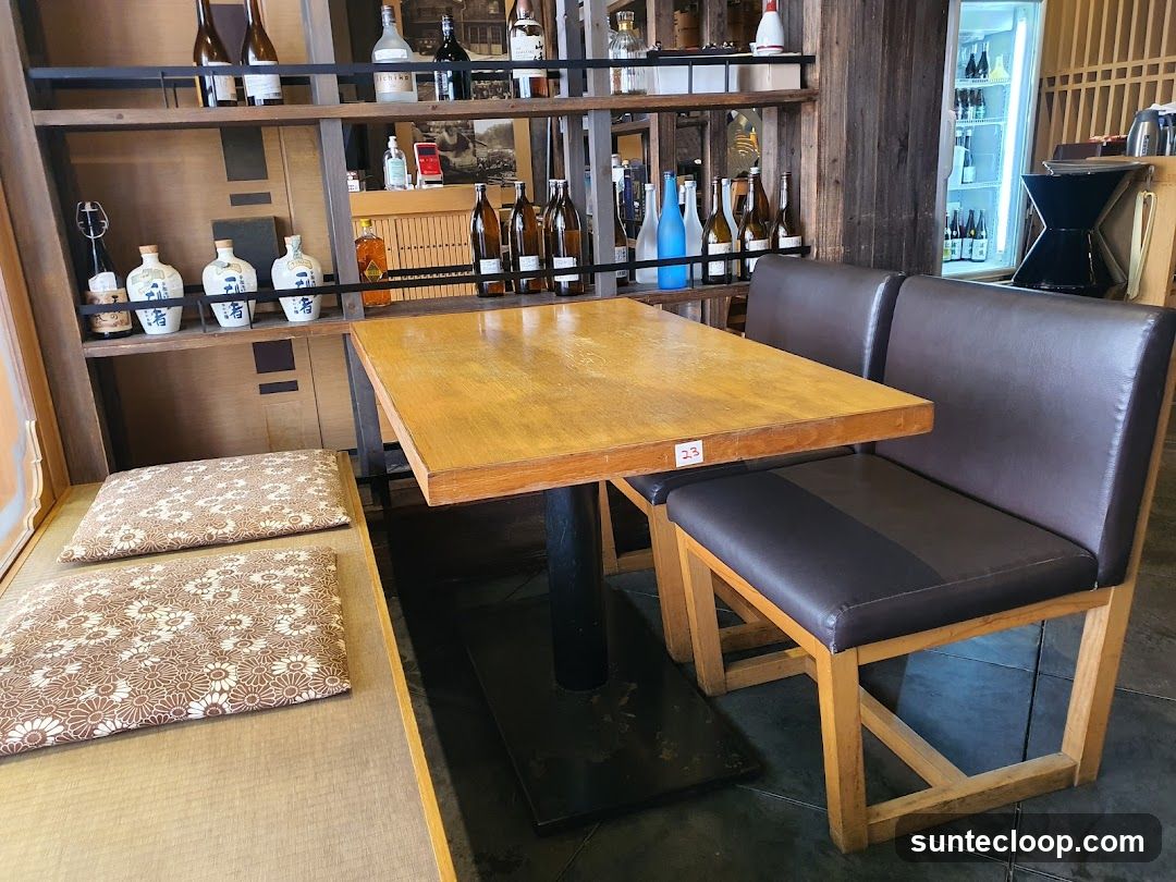 Restaurant Interior with Table and Seating