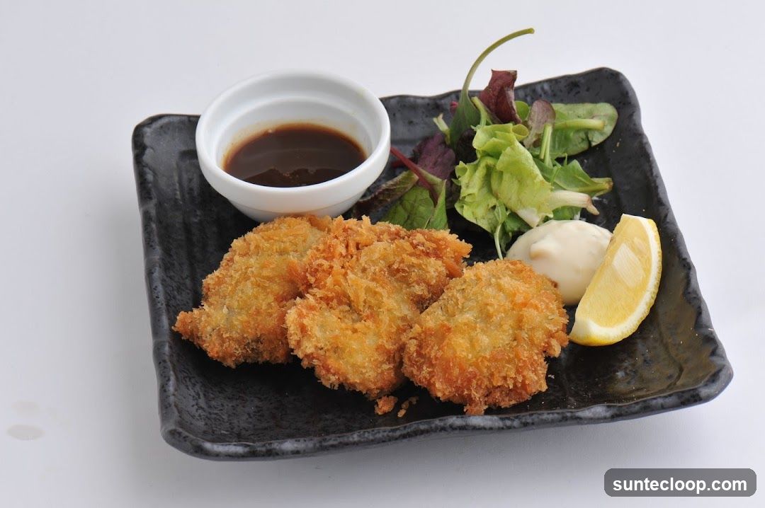 Fried Oysters with Dipping Sauce