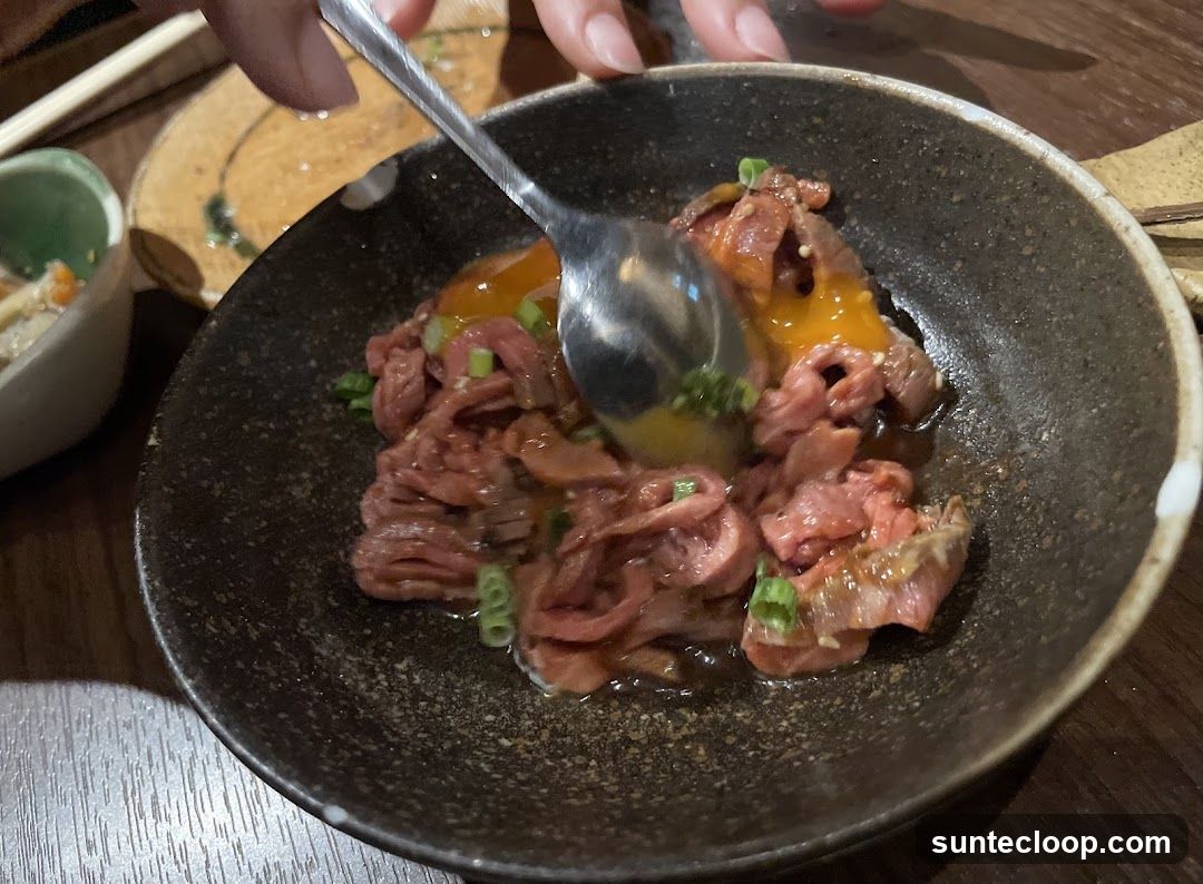 Beef Tartare with Egg Yolk