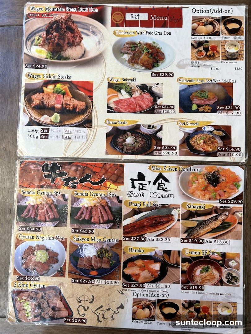 Set Menu