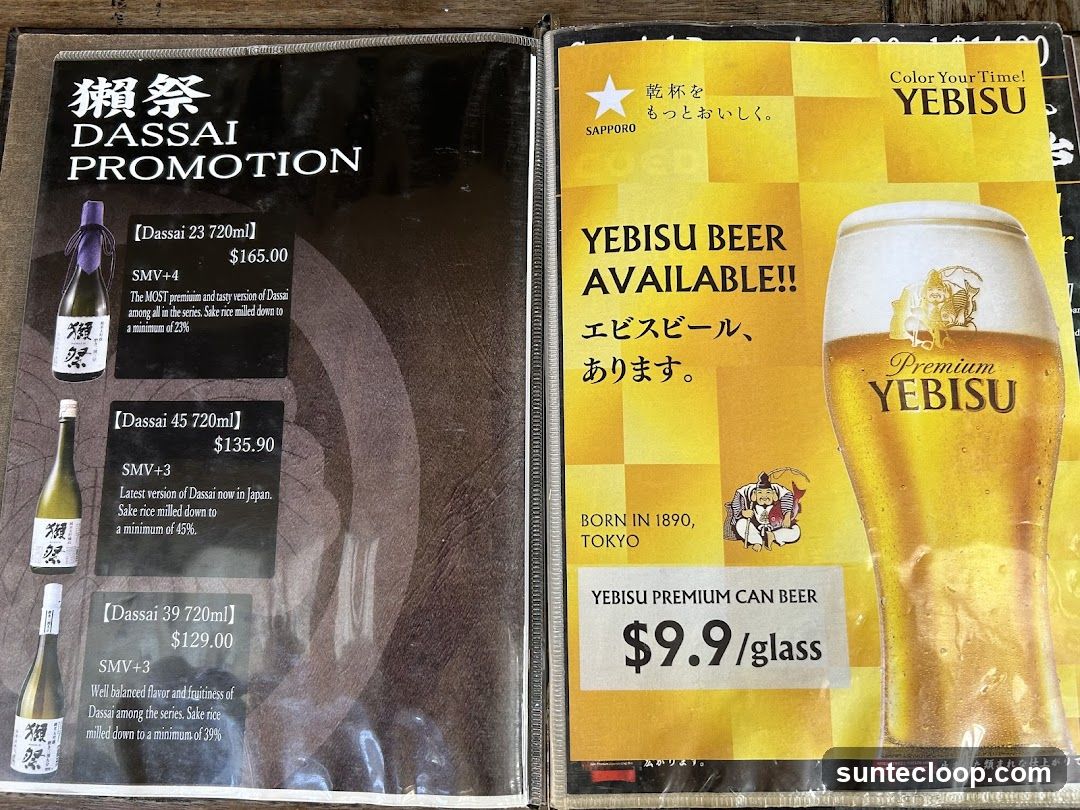 Dassai Promotion and Yebisu Beer
