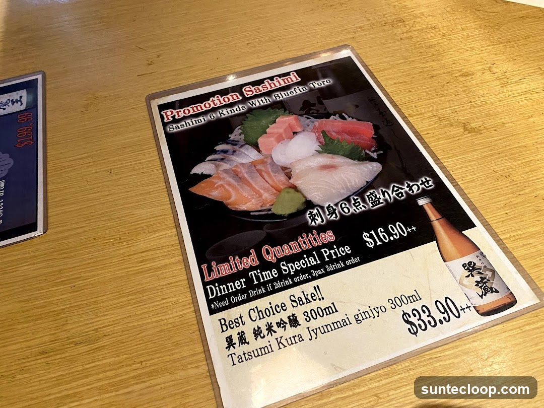 Promotion Sashimi