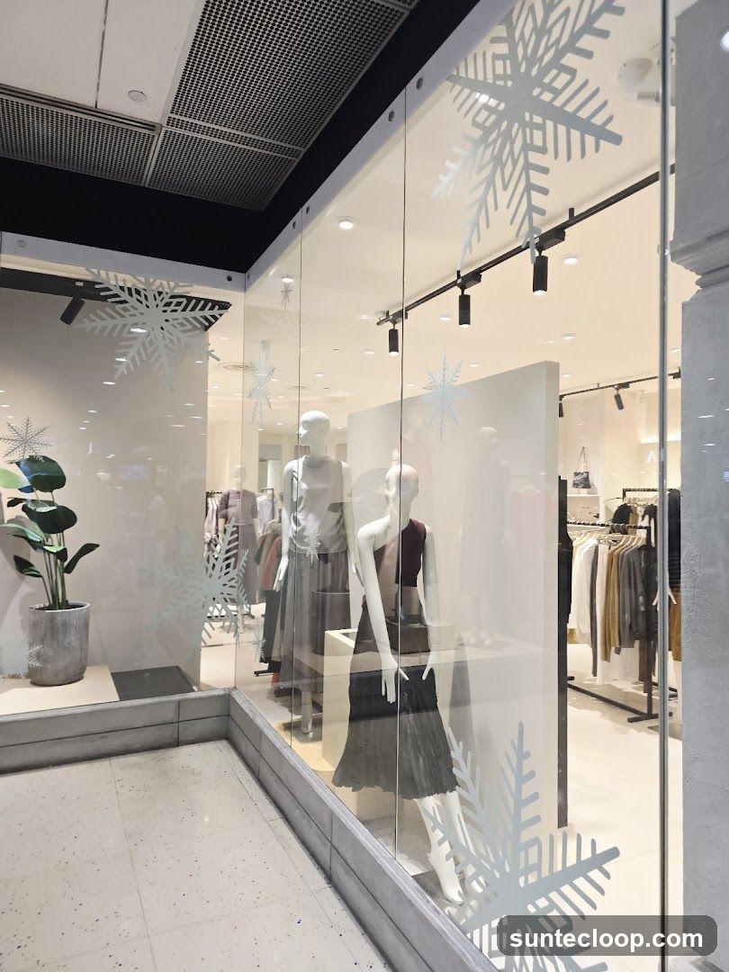 Store Window Display with Mannequins