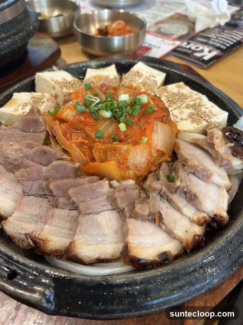Korean Pork Belly Dish
