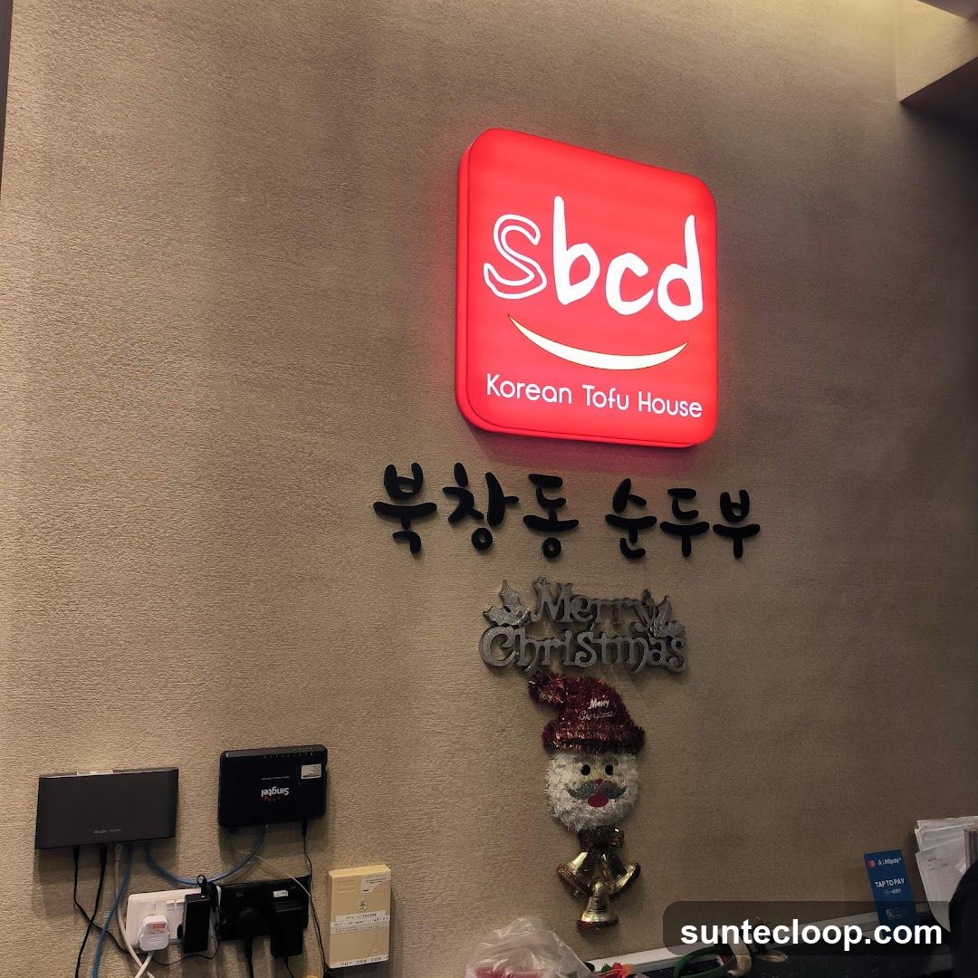SBCD Korean Tofu House Sign