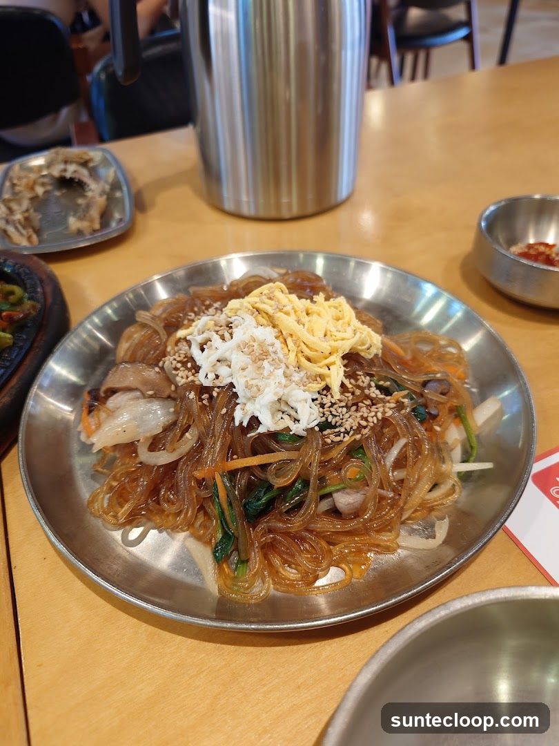 Japchae dish