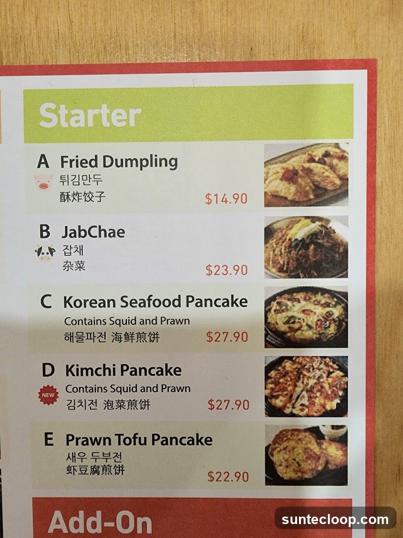 Starter Menu