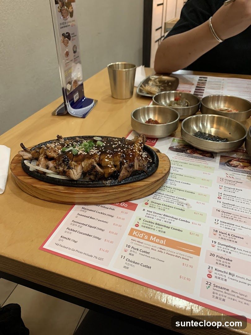 Korean Menu