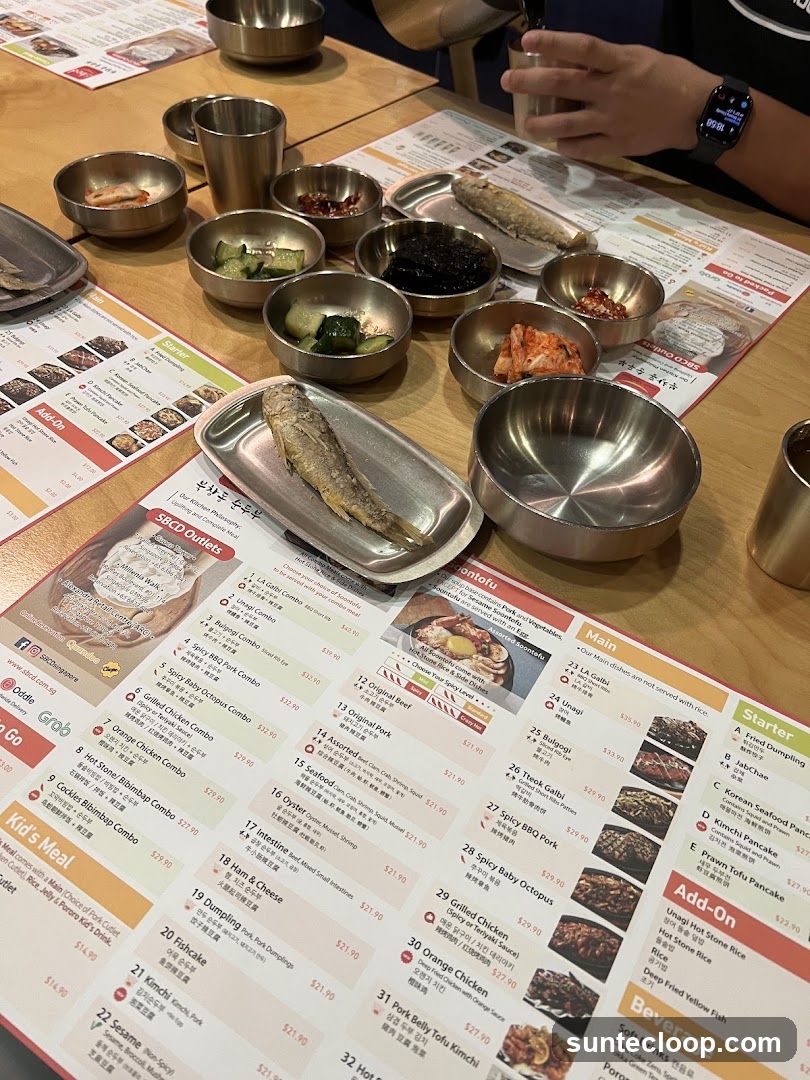 SBCD Korean Tofu House Menu