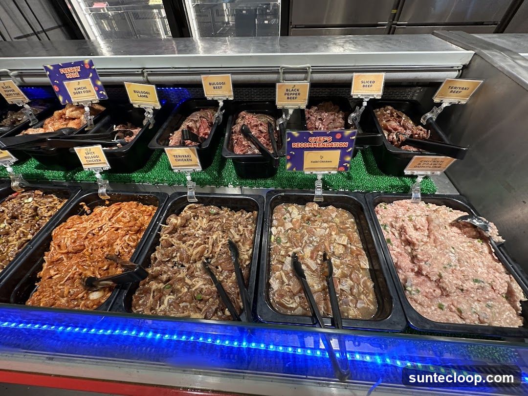Marinated Meats Display