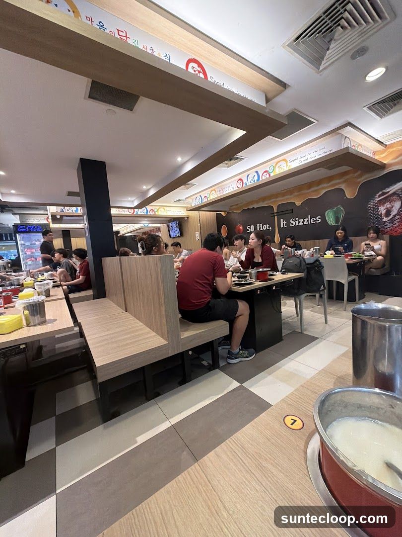 Restaurant Interior with Diners