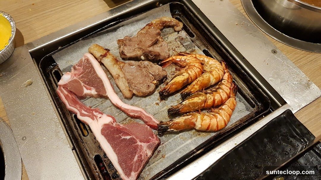 Grilled Lamb and Shrimp