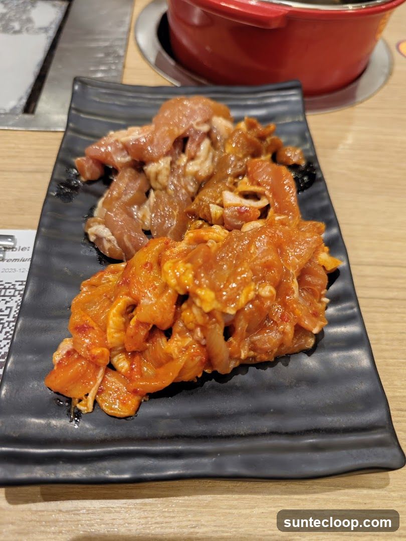Marinated Meats on a Plate