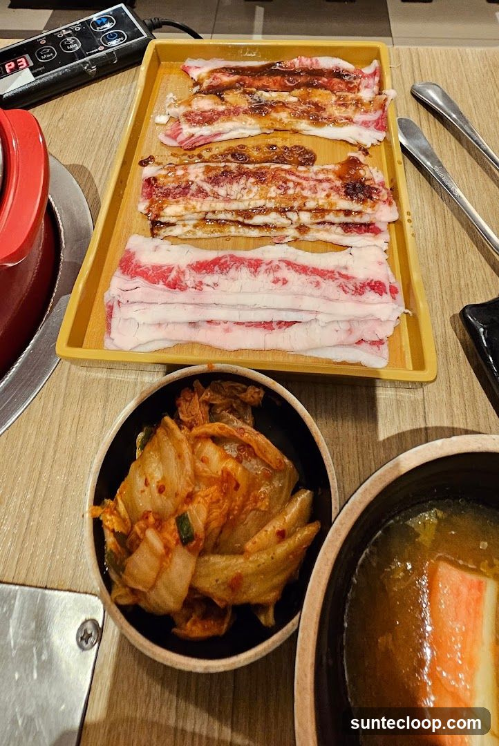 Marinated Beef and Kimchi