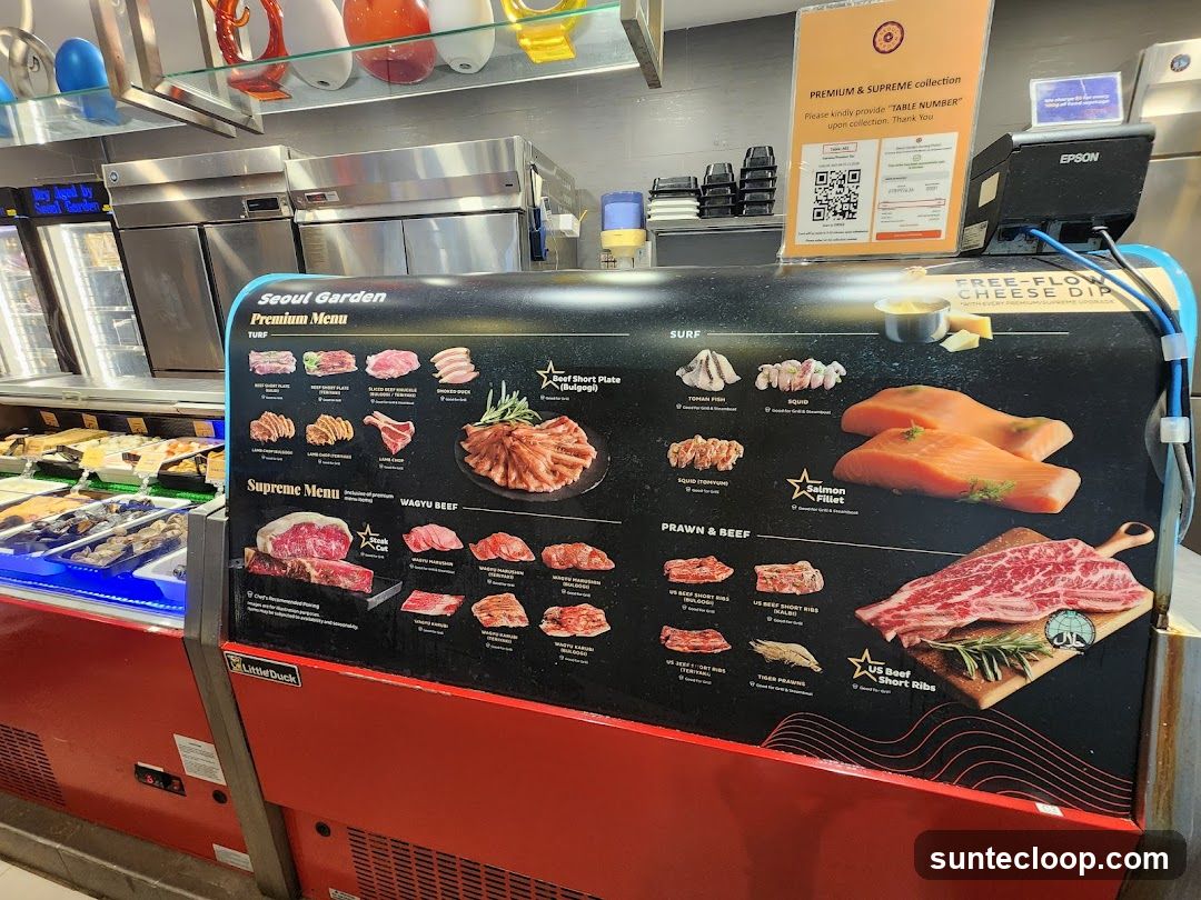 Seoul Garden Premium Menu