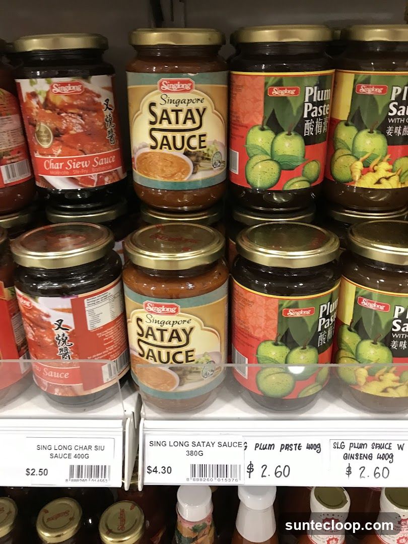 Sauce Jars on Shelf