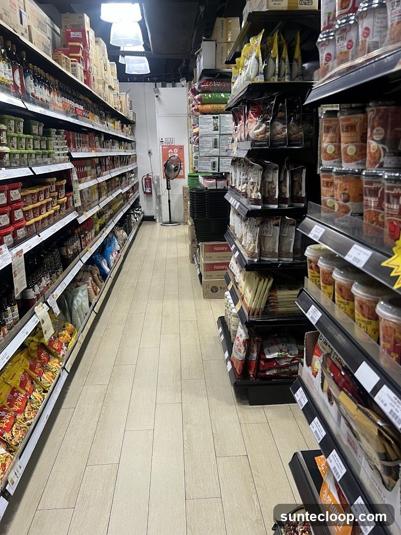 Aisle in a Grocery Store