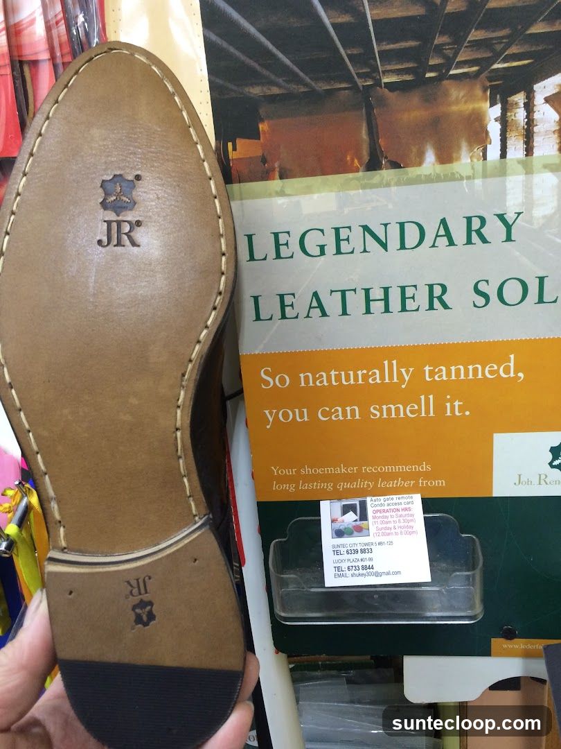 Leather Sole Advertisement