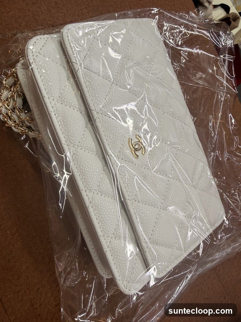 White Quilted Handbag