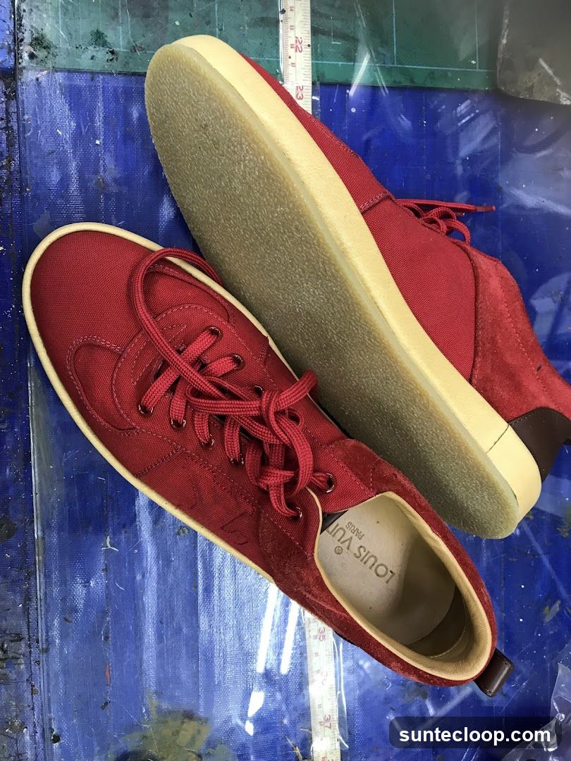 Red Louis Vuitton Sneakers