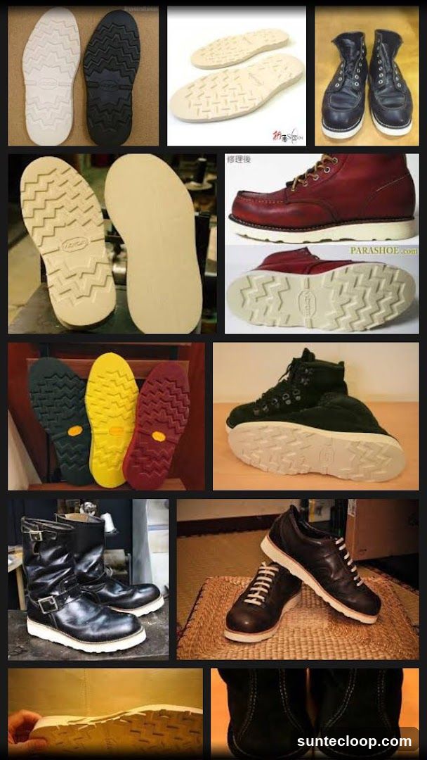 Assortment of Shoe Soles and Boots