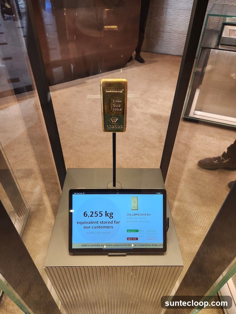 Gold Bar Display