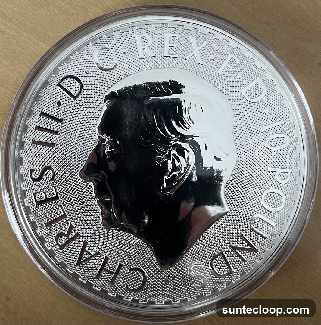 Coin with King Charles III Portrait