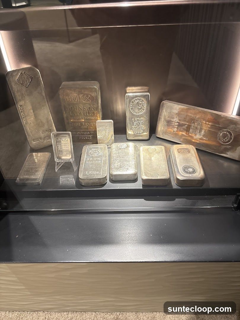 Silver Bars Display