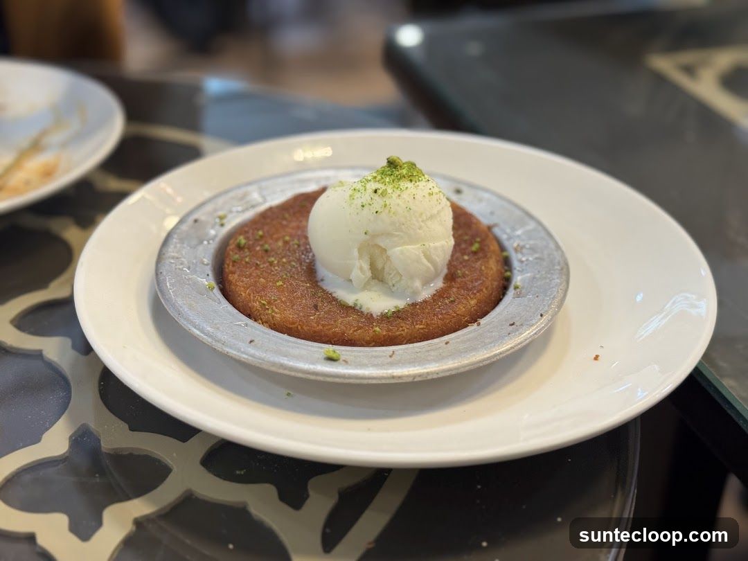 Künefe with Ice Cream