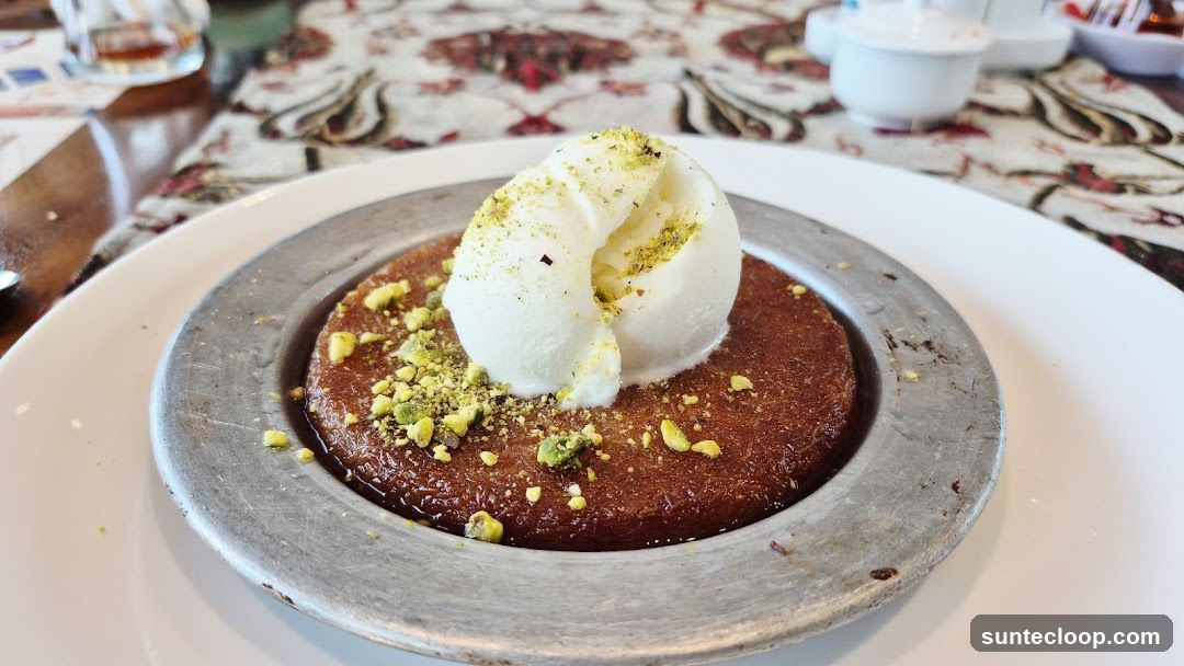 Künefe with Ice Cream