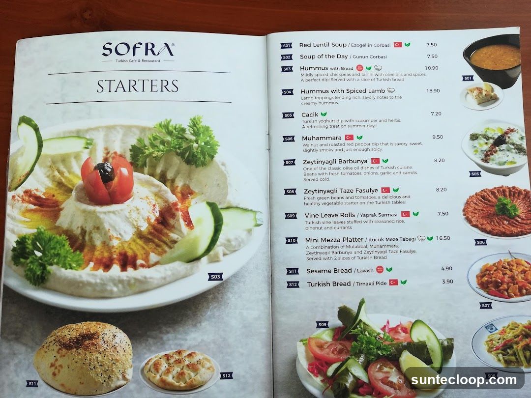 SOFRA Turkish Cafe & Restaurant STARTERS