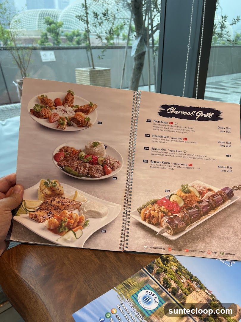 Charcoal Grill Menu