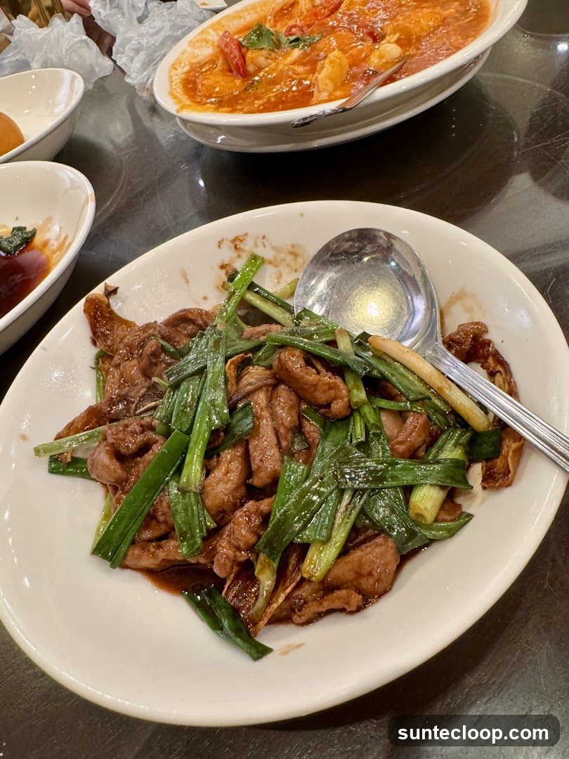Stir-fried Beef with Scallions