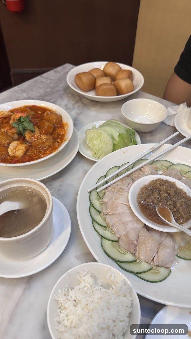 Hainanese Chicken Rice Meal