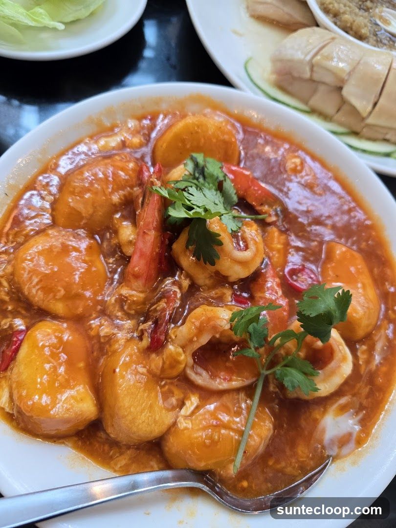 Seafood Dish with Sauce