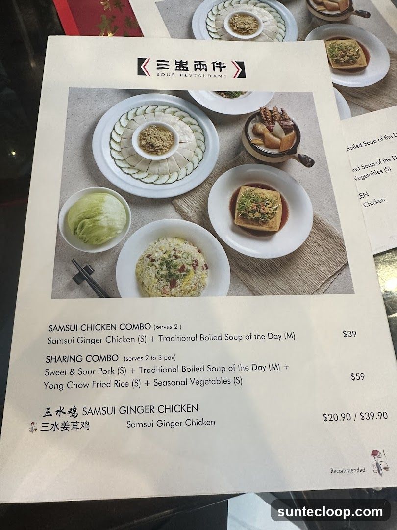 Soup Restaurant Menu