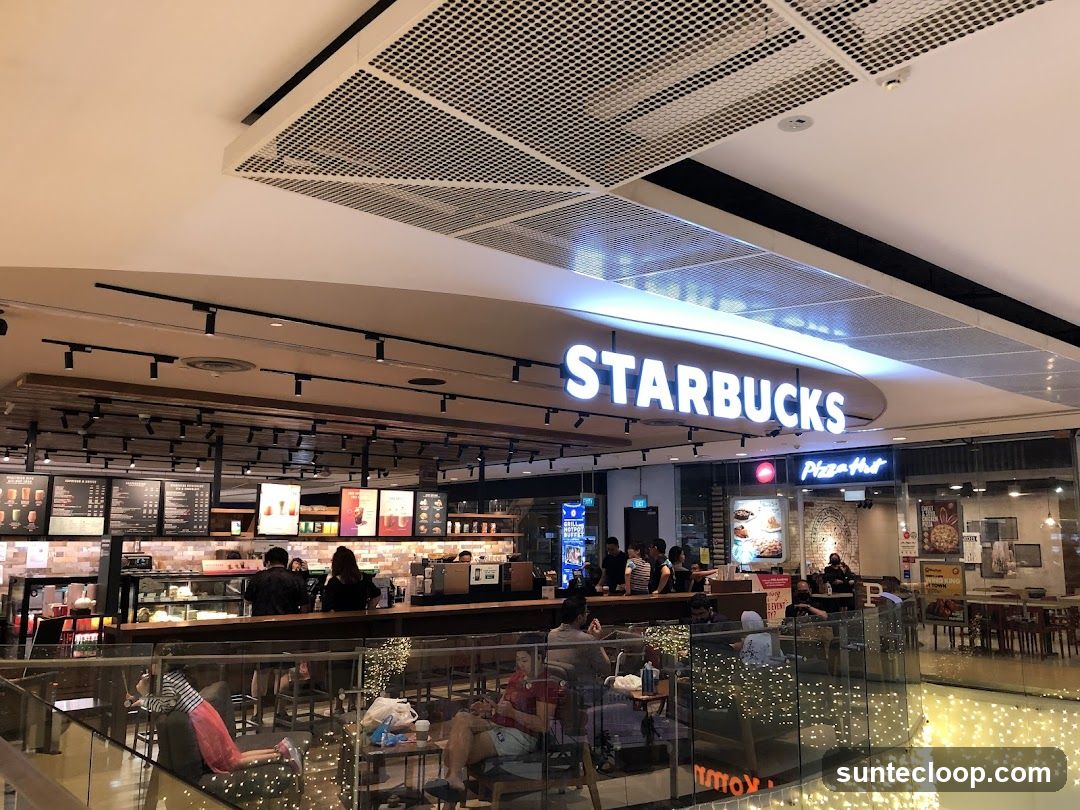 Starbucks and Pizza Hut Interior