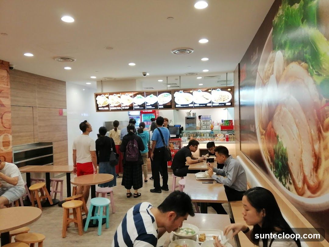 Restaurant Interior with Food Display