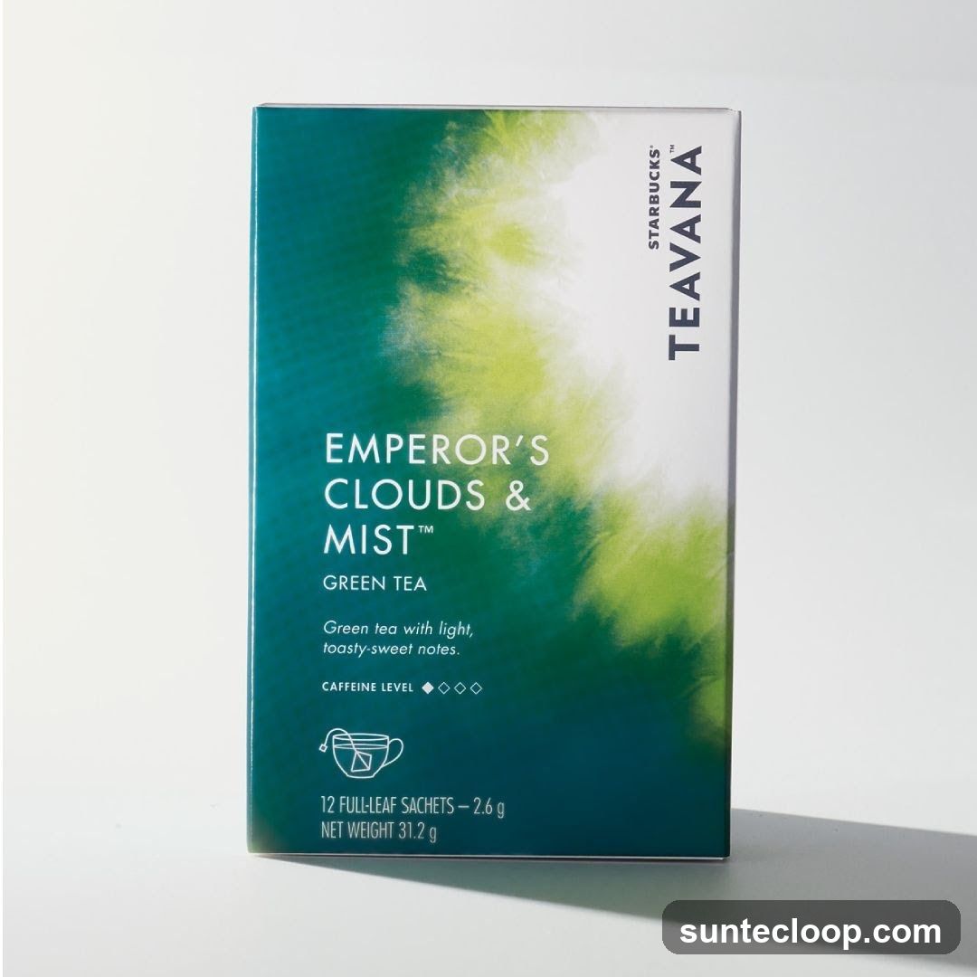 Emperor's Clouds & Mist Green Tea Box