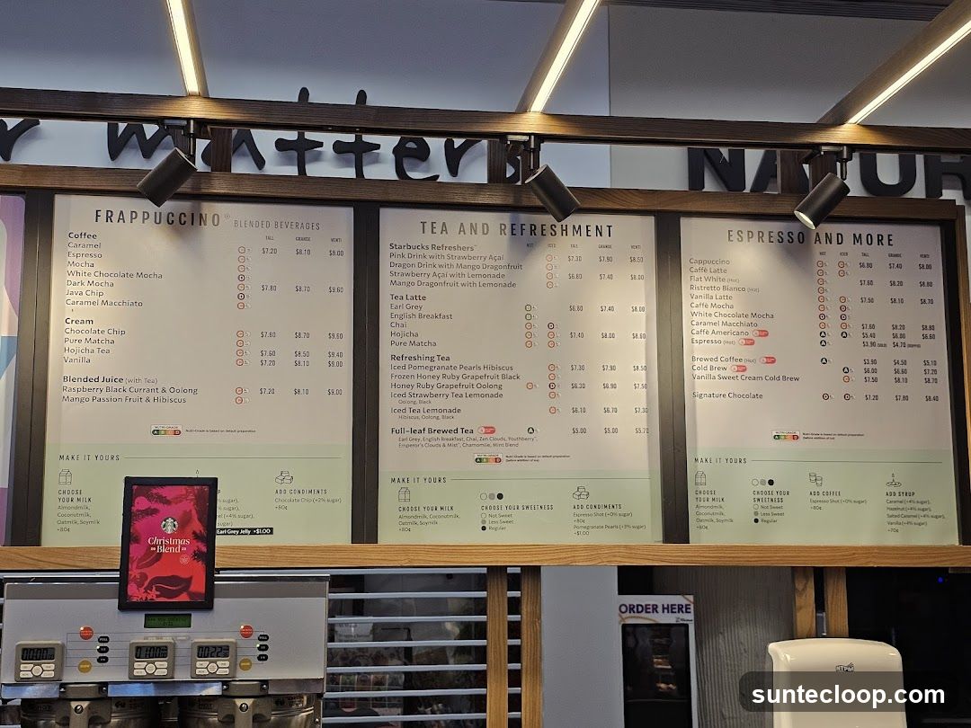 Starbucks Menu