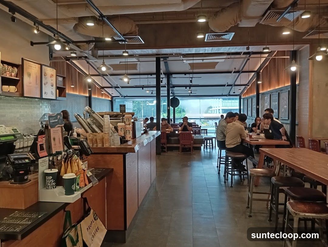 Interior of a coffee shop