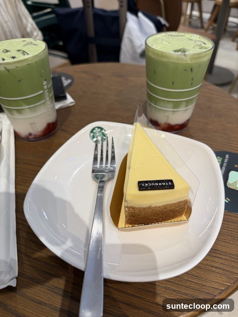 Starbucks Cheesecake and Matcha Drinks
