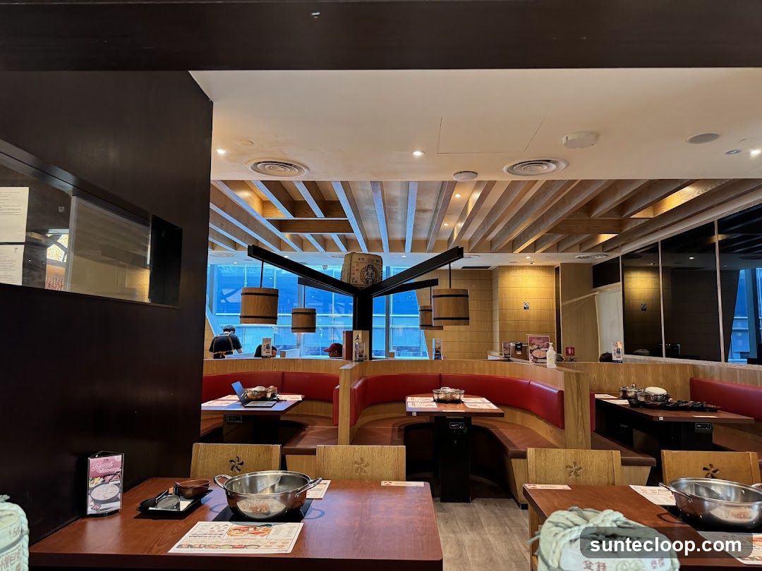 Restaurant Interior with Booth Seating
